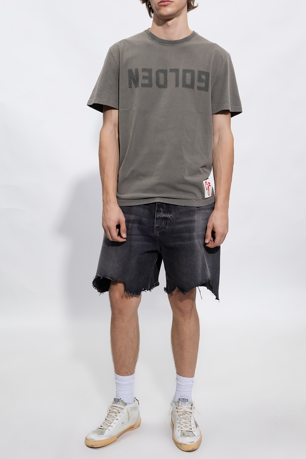 Golden Goose T-shirt ramskoplogo with logo