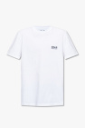 logo-embossed zipped sweatshirt Bianco