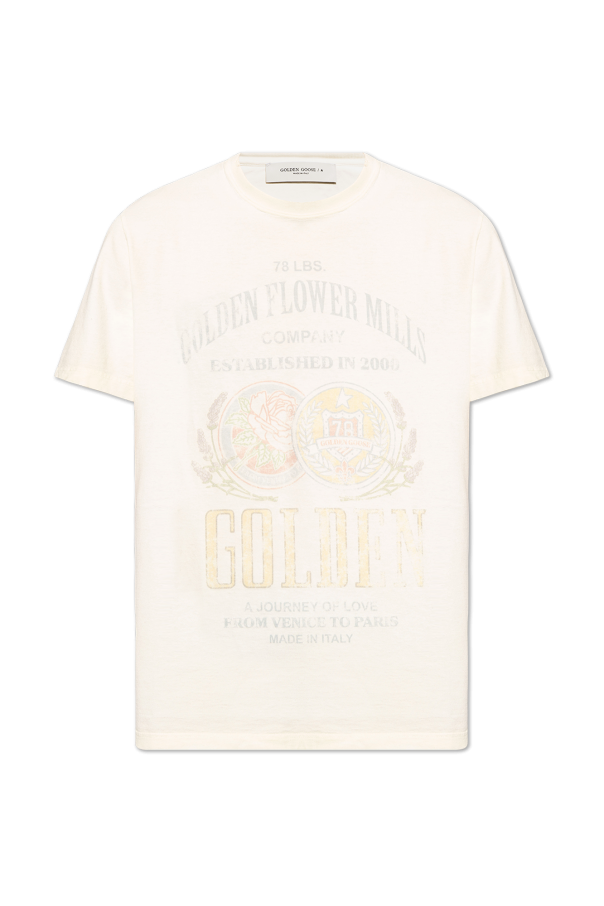 Golden Goose T-shirt z efektem ‘vintage’