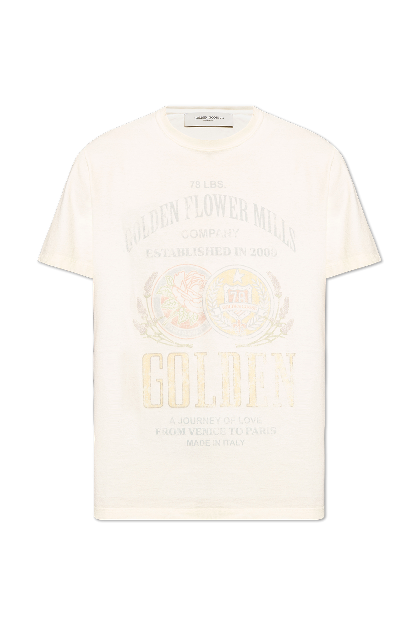 Golden Goose T-shirt with vintage effect