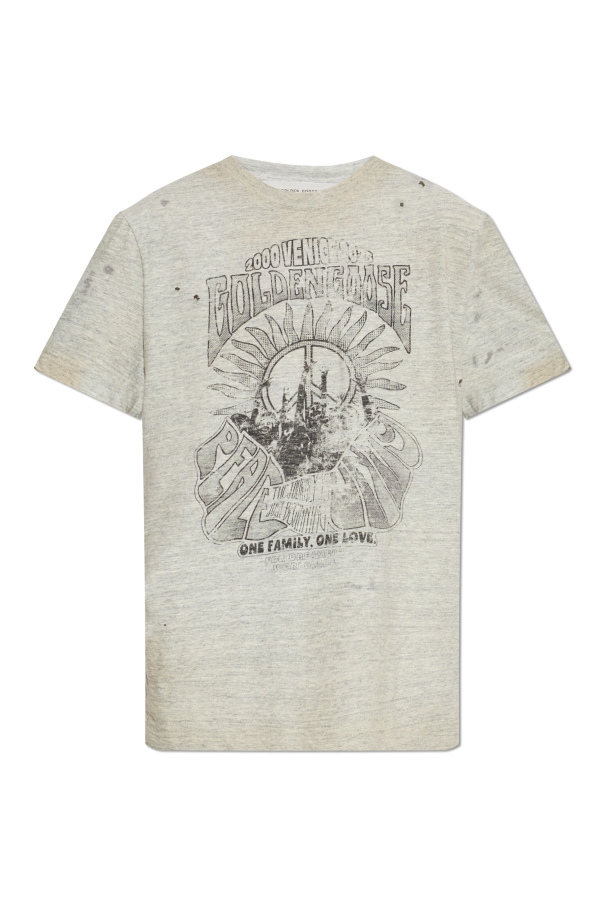 T-shirt with a vintage effect od Golden Goose