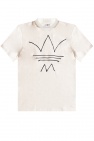 ADIDAS Originals cream T-shirt with logo