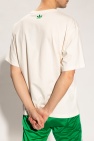 ADIDAS Originals cream T-shirt with logo