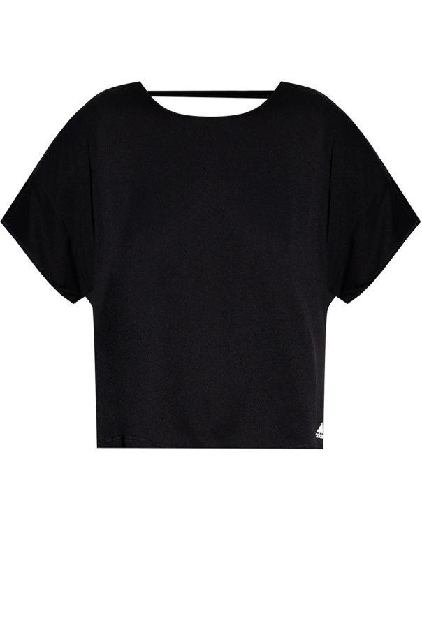 adidas Black Performance Top with cut-out back