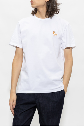 Maison Kitsuné ASOS Dark Future T-shirt met meerdere logo's en prints in neutraal