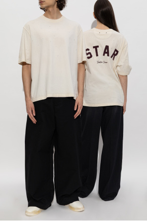 Golden Goose T-shirt z połyskującymi aplikacjami