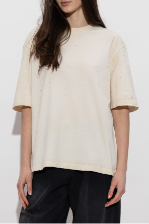 Golden Goose T-shirt z połyskującymi aplikacjami