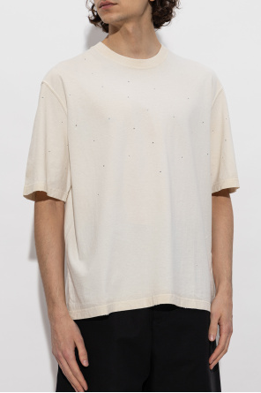 Golden Goose T-shirt z połyskującymi aplikacjami