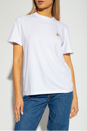 Golden Goose T-shirt with glitter appliqué