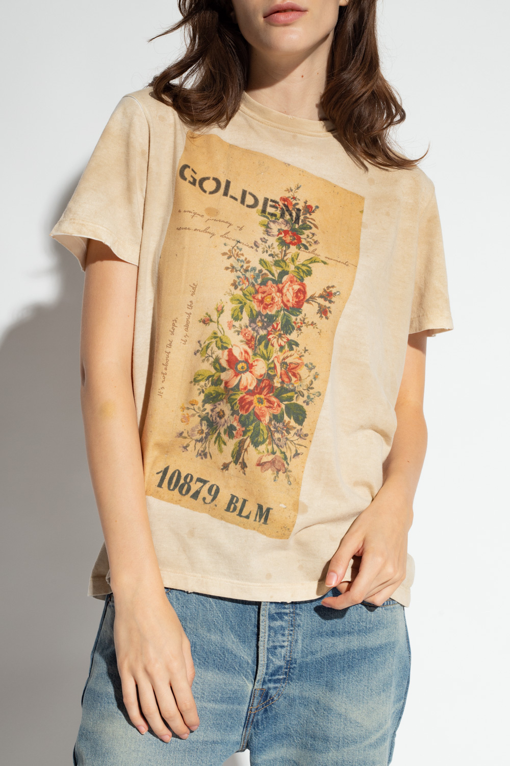 Golden Goose Long Sleeve Tie-Dye Lax Helmet Pocket T-Shirt