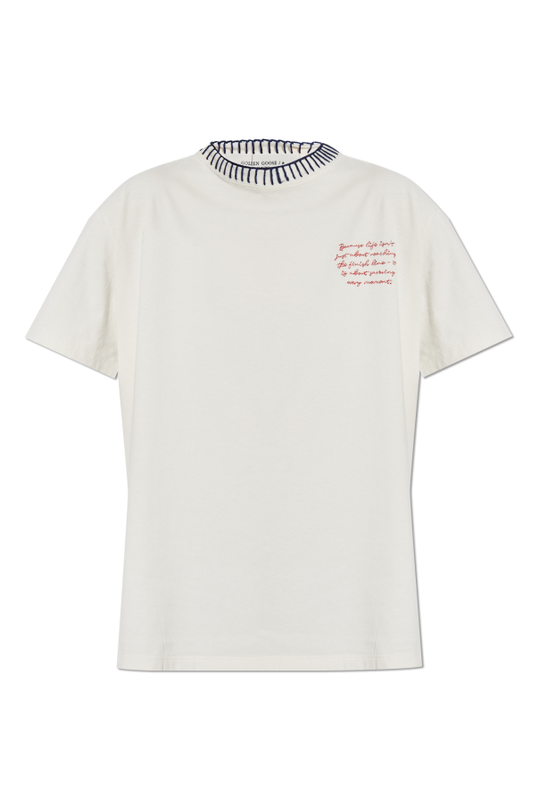 Golden Goose T-shirt with embroidered pattern