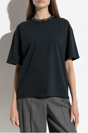 Golden Goose T-shirt z aplikacjami