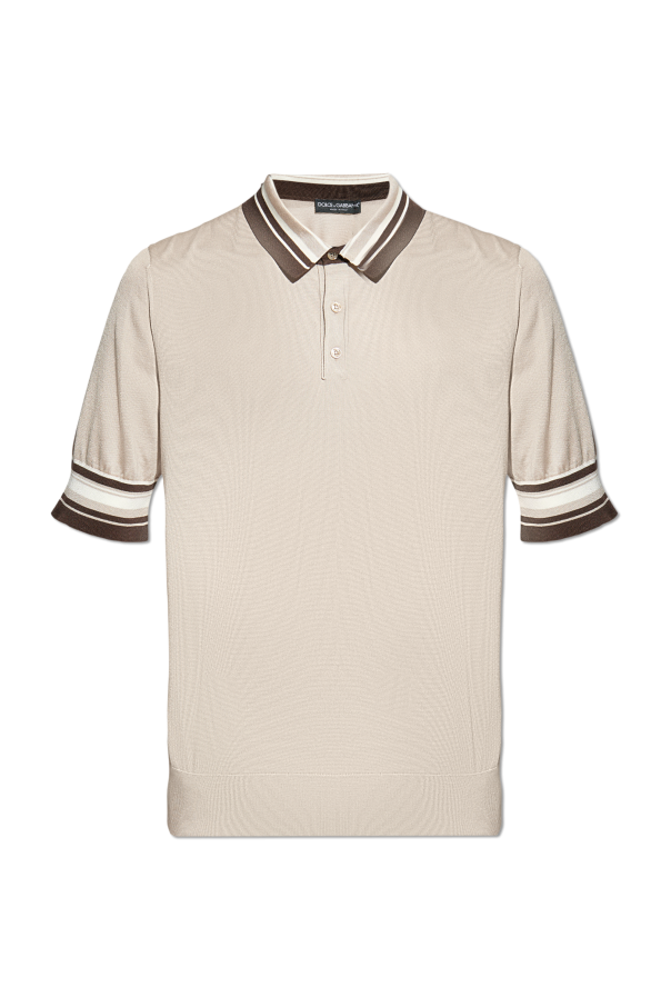 Dolce & Gabbana Polo z wyszytym logo