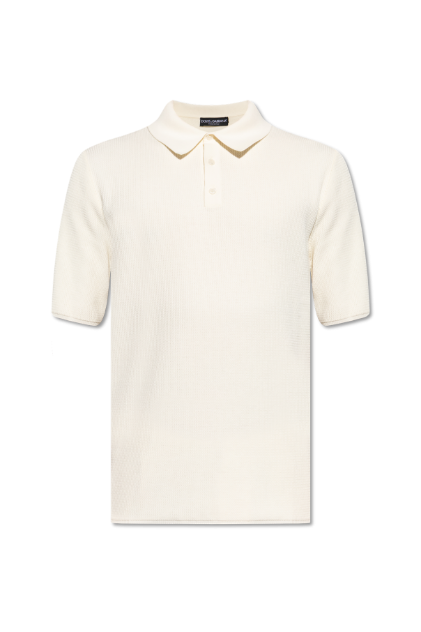 Dolce & Gabbana Geripptes Polohemd