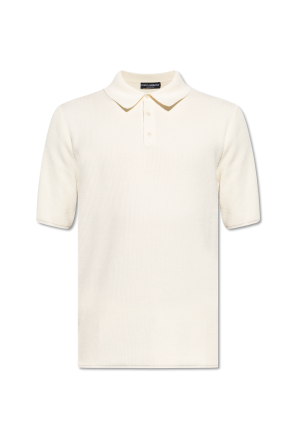 Ribbed polo shirt