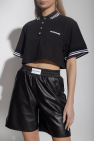 HALFBOY Cropped polo shirt with logo
