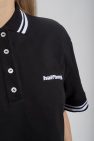 HALFBOY Cropped polo shirt with logo