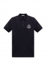 Moncler patch-detail long-sleeved polo shirt