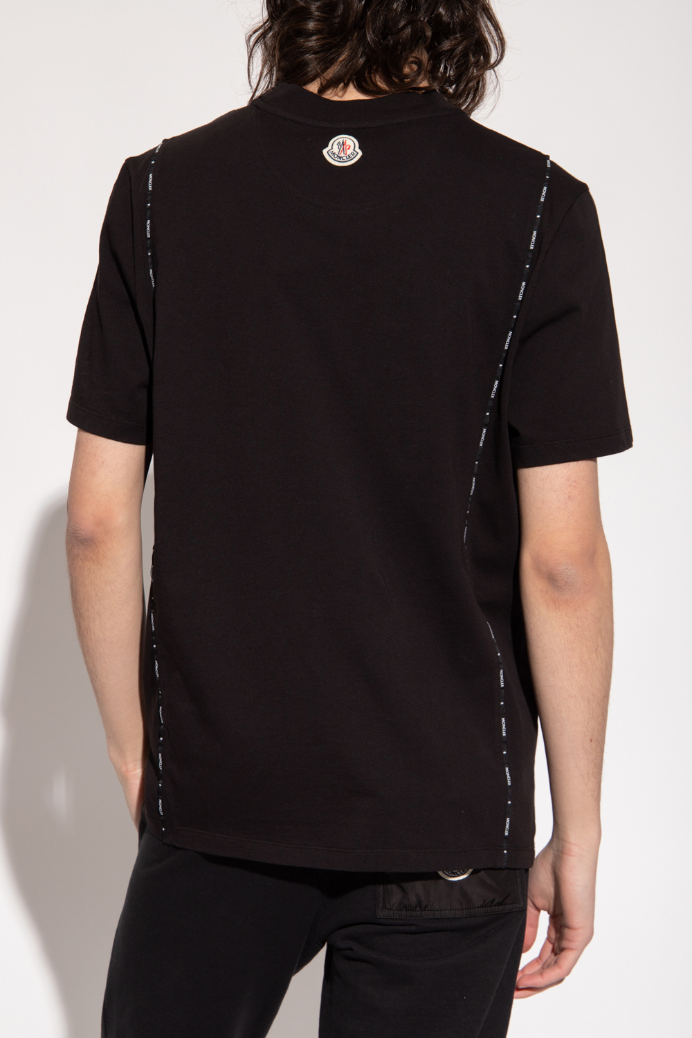 Moncler sacai spliced slogan print cotton t shirt KNITTED item