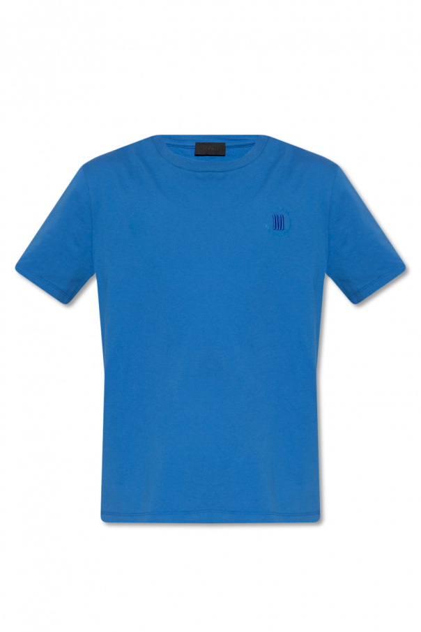 Moncler msgm embroidered logo ruffled t shirt vuitton dress item