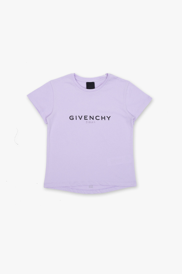 Givenchy Kids Givenchy logo print denim shirt