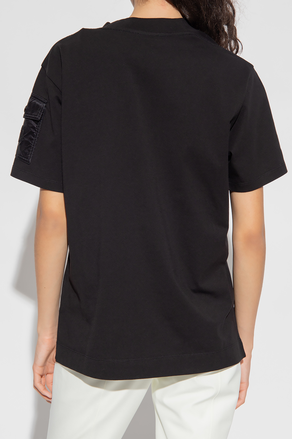 Moncler Vans Sweet T-shirt met lange mouwen en print op de rug in zwart