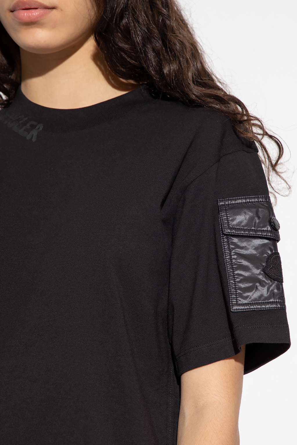 Moncler Vans Sweet T-shirt met lange mouwen en print op de rug in zwart