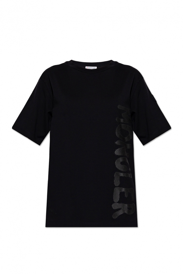 Moncler T-shirt Nude with logo