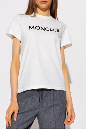 Moncler Hoodie mit Logo-Prägung Schwarz