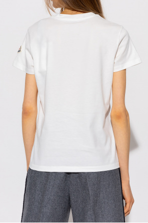 Moncler Jack & Jones T-shirt met minimalistisch logo in wit