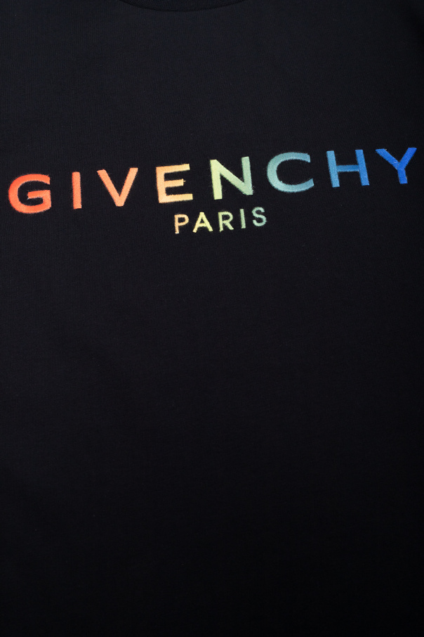 Givenchy midi Kids spodnie z wyszytym logo givenchy midi spodnie