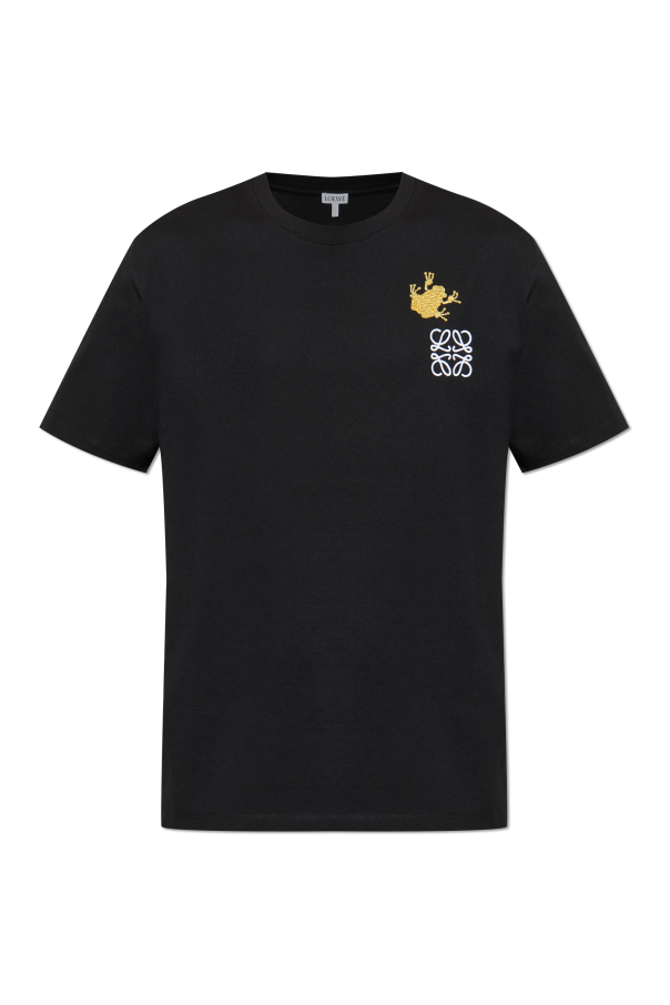 T-shirt with embroidered logo od Loewe
