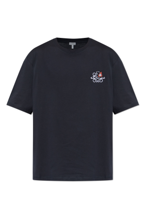 T-shirt with embroidered logo od Loewe