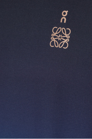 Loewe top with logo loewe pullover black beige