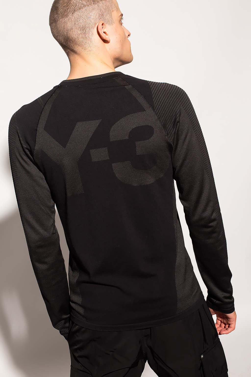 Y-3 Yohji Yamamoto helas sol crewneck sweatshirt poudre