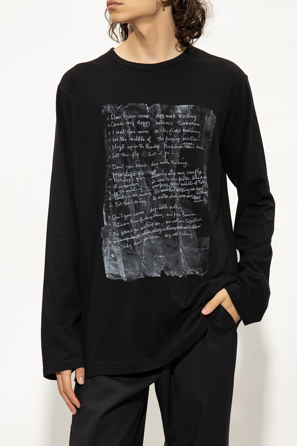 Yohji Yamamoto Long-sleeved T-shirt