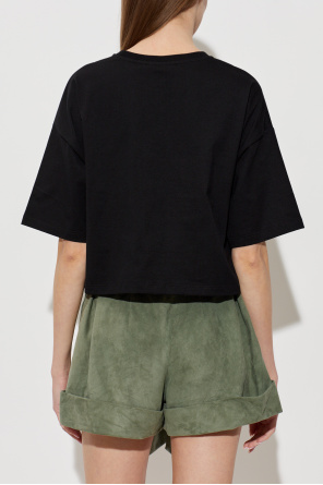 Balmain Short t-shirt with embroidered logo