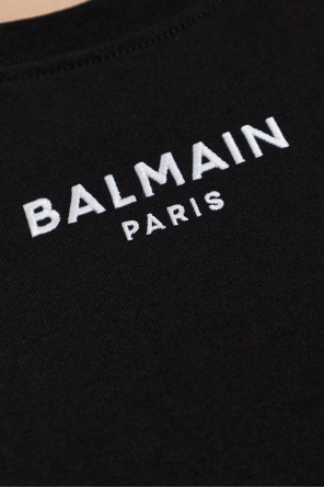 Balmain Camiseta con logo bordado