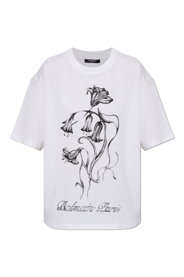 T-shirt with print od Balmain