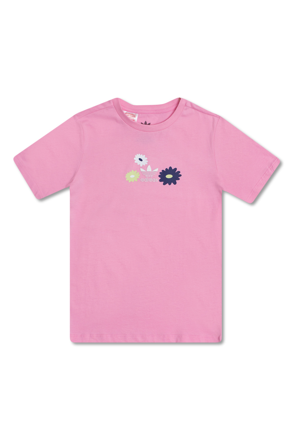 adidas Little Girls Round Neck Short Sleeve Graphic T-Shirt