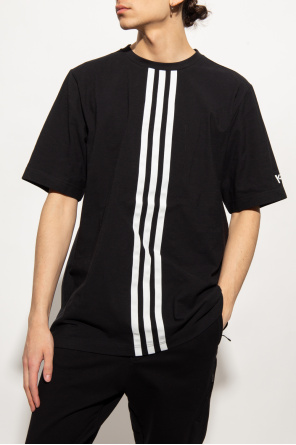 Y-3 Yohji Yamamoto Beige Jersey T-shirt With Arrow Print