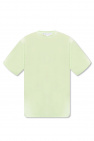 ruffle-collar T-shirt Grün