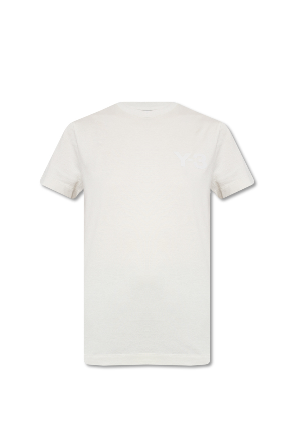 Y-3 Yohji Yamamoto Vit t-shirt med stor logga