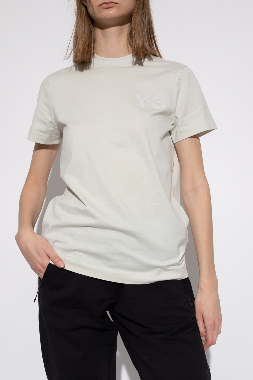 Y-3 Yohji Yamamoto Abercrombie & Fitch T-shirt met logoprint op de achterkant in lichtblauw