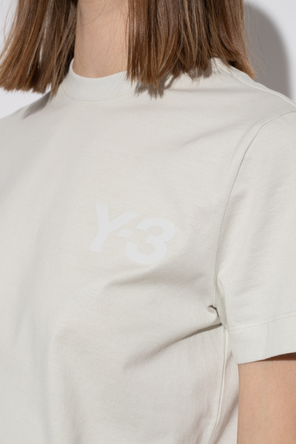 Y-3 Yohji Yamamoto Abercrombie & Fitch T-shirt met logoprint op de achterkant in lichtblauw