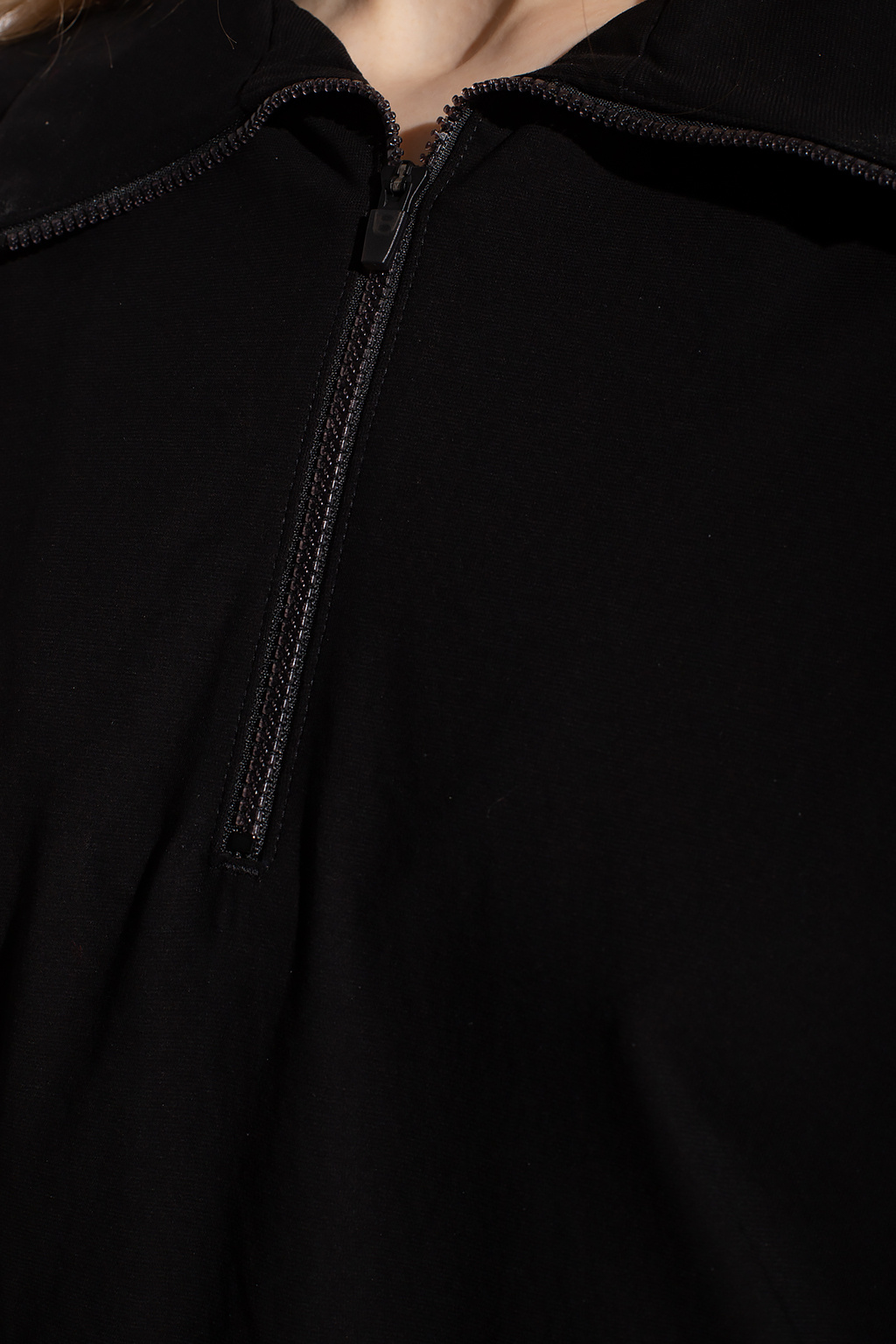 Y-3 Yohji Yamamoto AsYou polo Hoodie court à armatures Écru