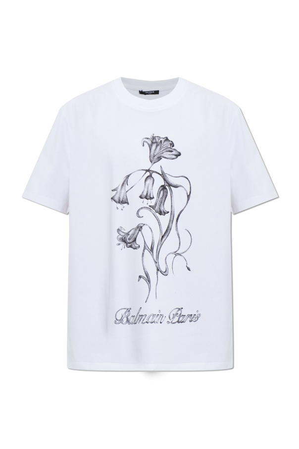T-shirt with print od Balmain