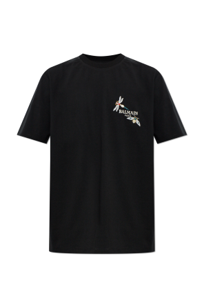 Camiseta con bordado colorido