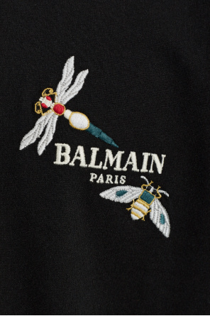 Balmain T-shirt com bordado colorido