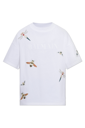 T-shirt with colorful embroidery